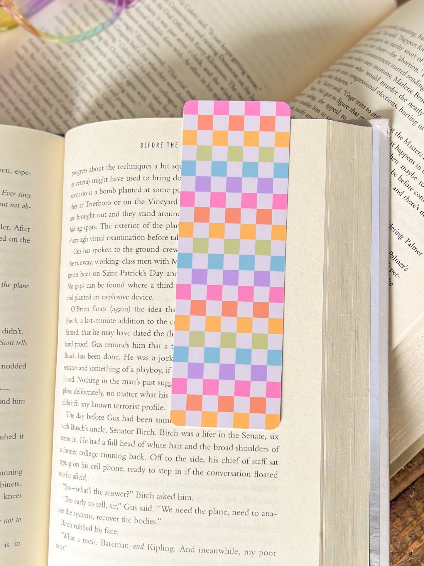 Book Trope Bookshelf Bookmark Set, Warm Tone: Book Tropes / Soft Touch Matte