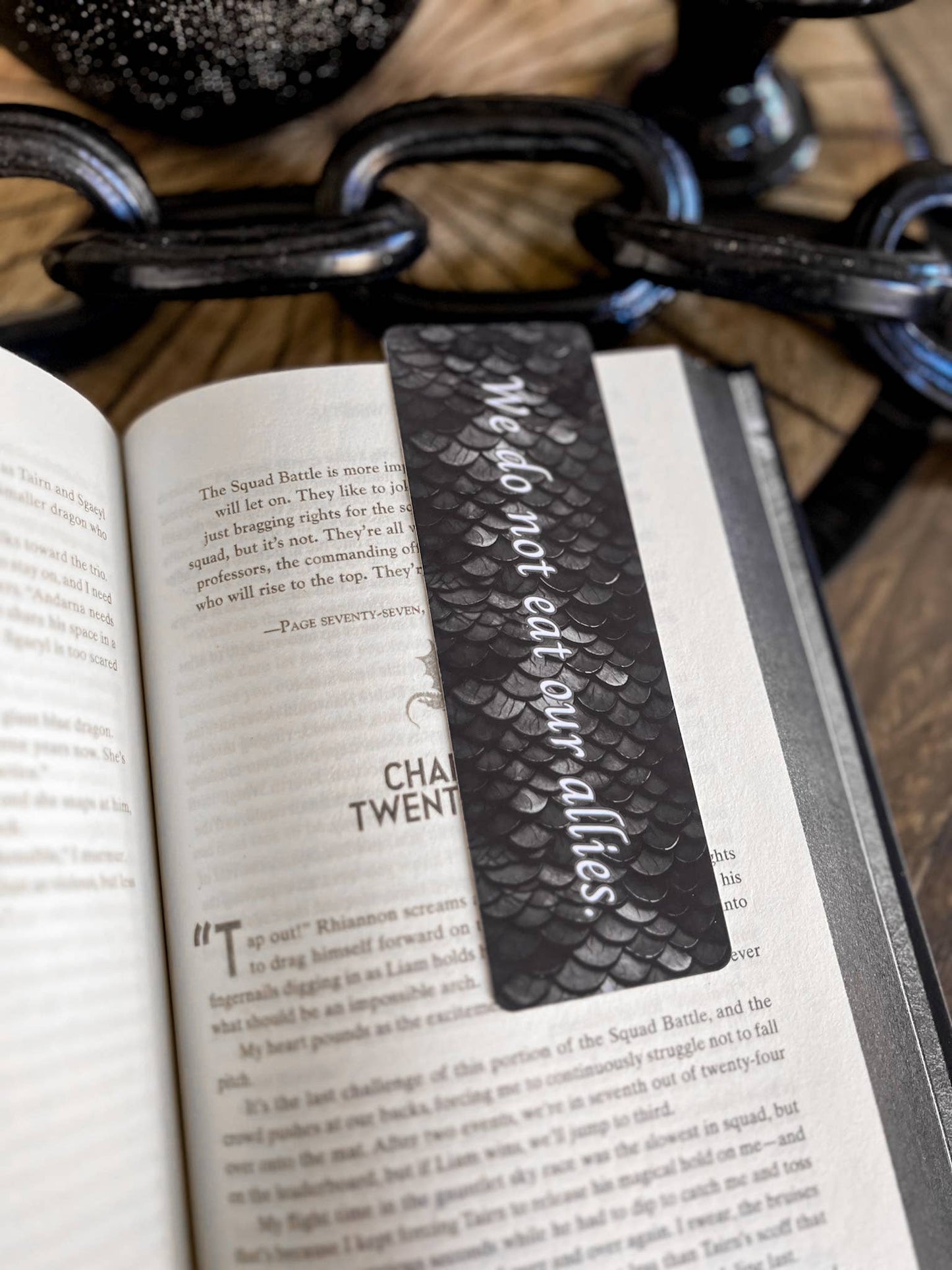 Tairn Quote Bookmark, Fourth Wing, Iron Flame: Allies / Matte - Cardstock