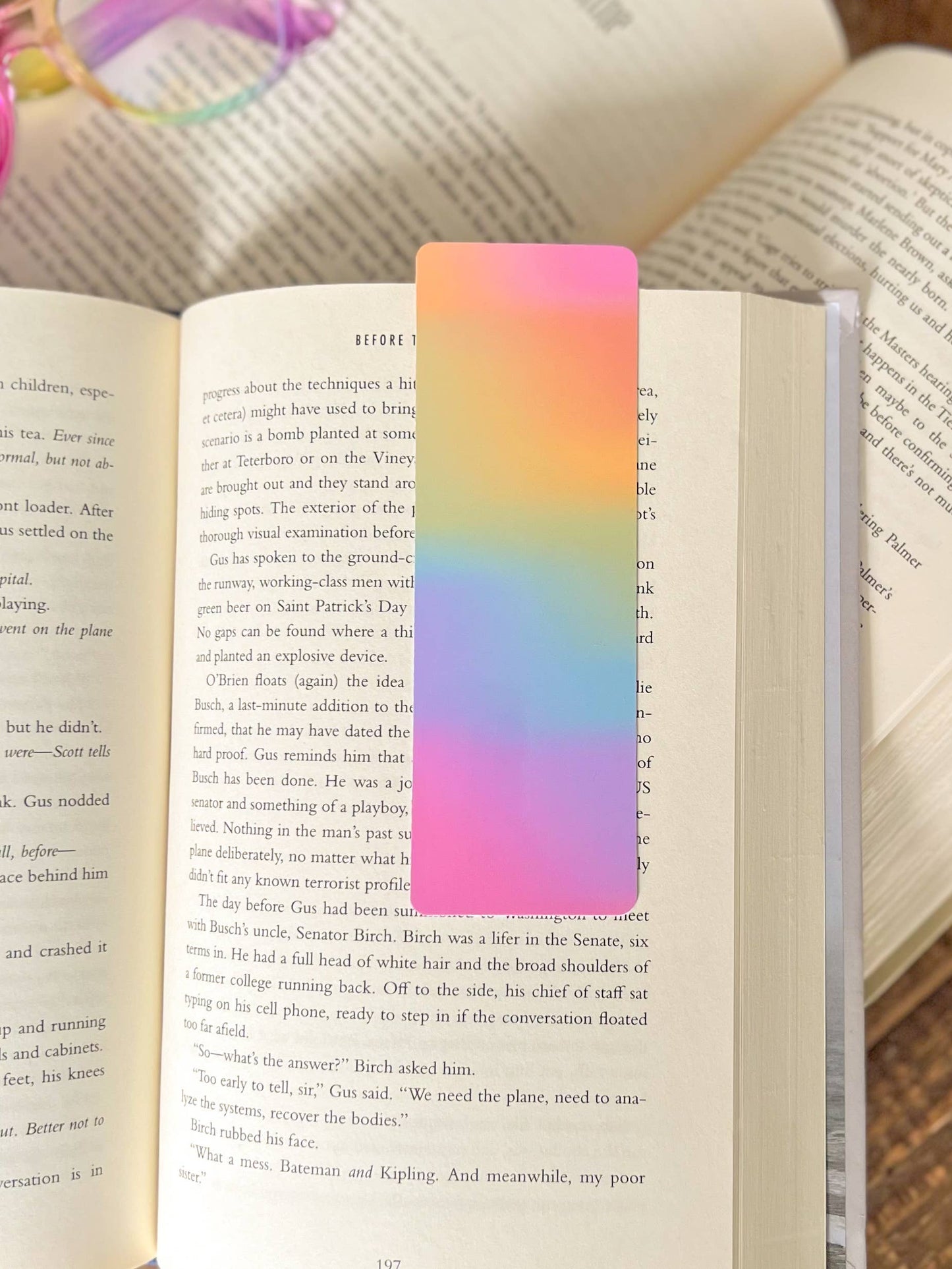 Book Trope Bookshelf Bookmark Set, Warm Tone: Book Tropes / Soft Touch Matte